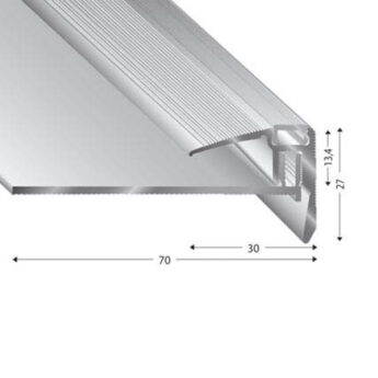 PROFIL STOP 2-DIELNY 270 CM SREBRN (8-15 MM) TRIO