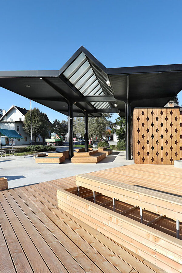 Tržnica Bled – udržateľnosť dreva na verejnom priestore