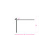PROFIL SCHOD V=3 MM SILVER 270 CM